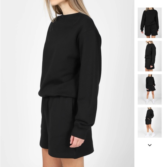 The Best Friend Crew Neck Sweatshirt | True Black - Picture 2 of 2